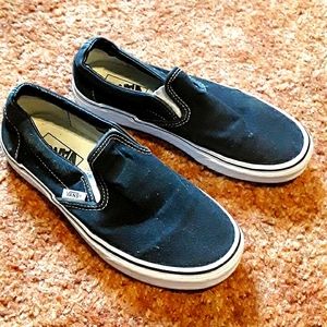 Vans, size 7.5, black.